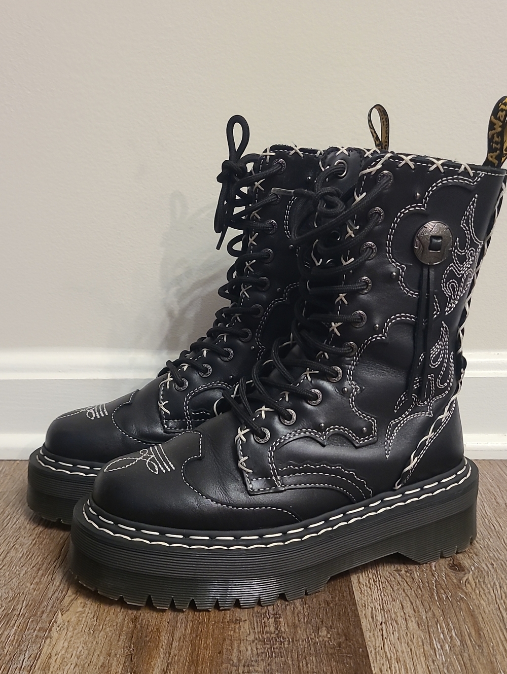 Dr Martens Jadon Hi Gothic Americana Platform Boots